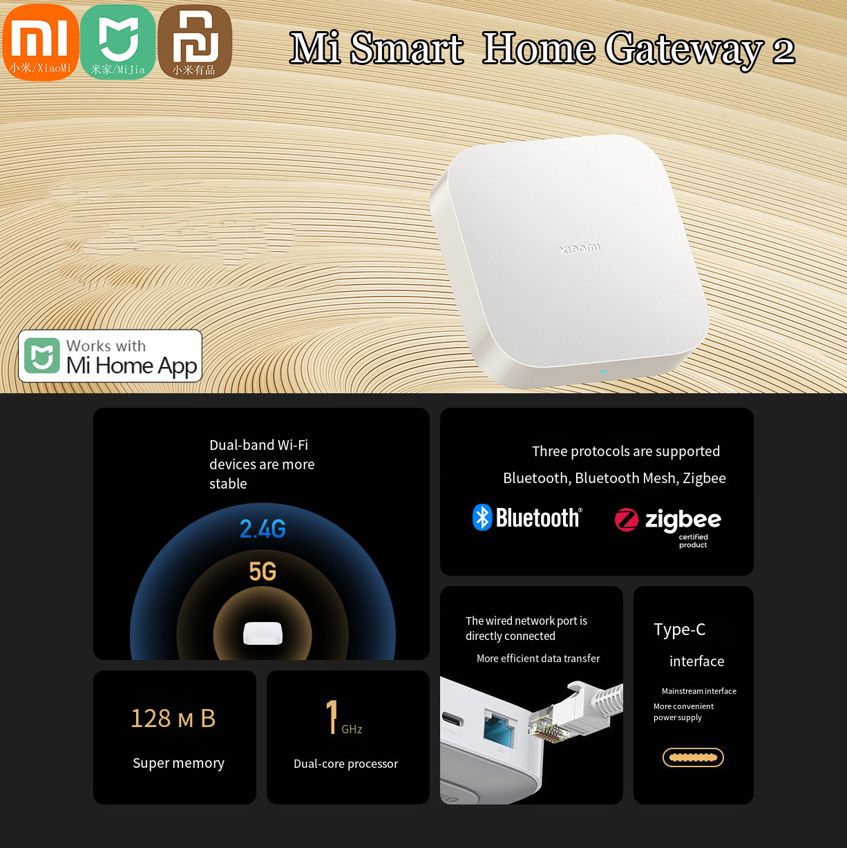 Smart Home Xiaomi Hub - Chính Hãng Xiaomi Mijia Nhà Thông