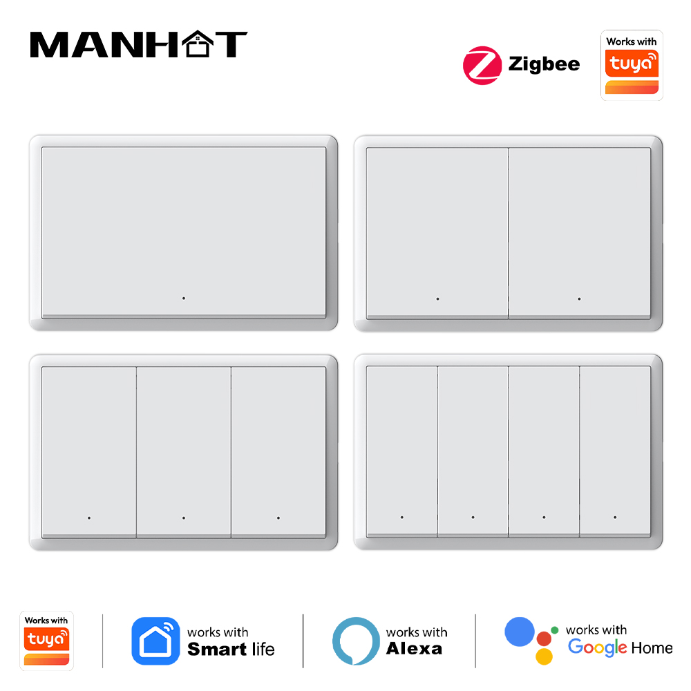 Smart Home Switch - Manhot Smart zigbee Switch No Neutral