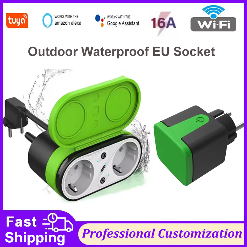 Smart Home Switch - Tuya EU 16A Wifi Smart Outdoor