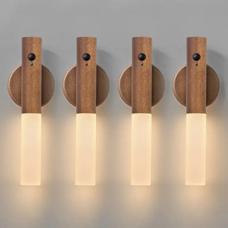 Voice Control Light Bulb - LED Rechargeable Magnetic Wall Lamp Smart