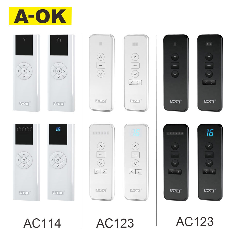 Curtain Motor - A-OK RF433 Điều Khiển Từ Xa