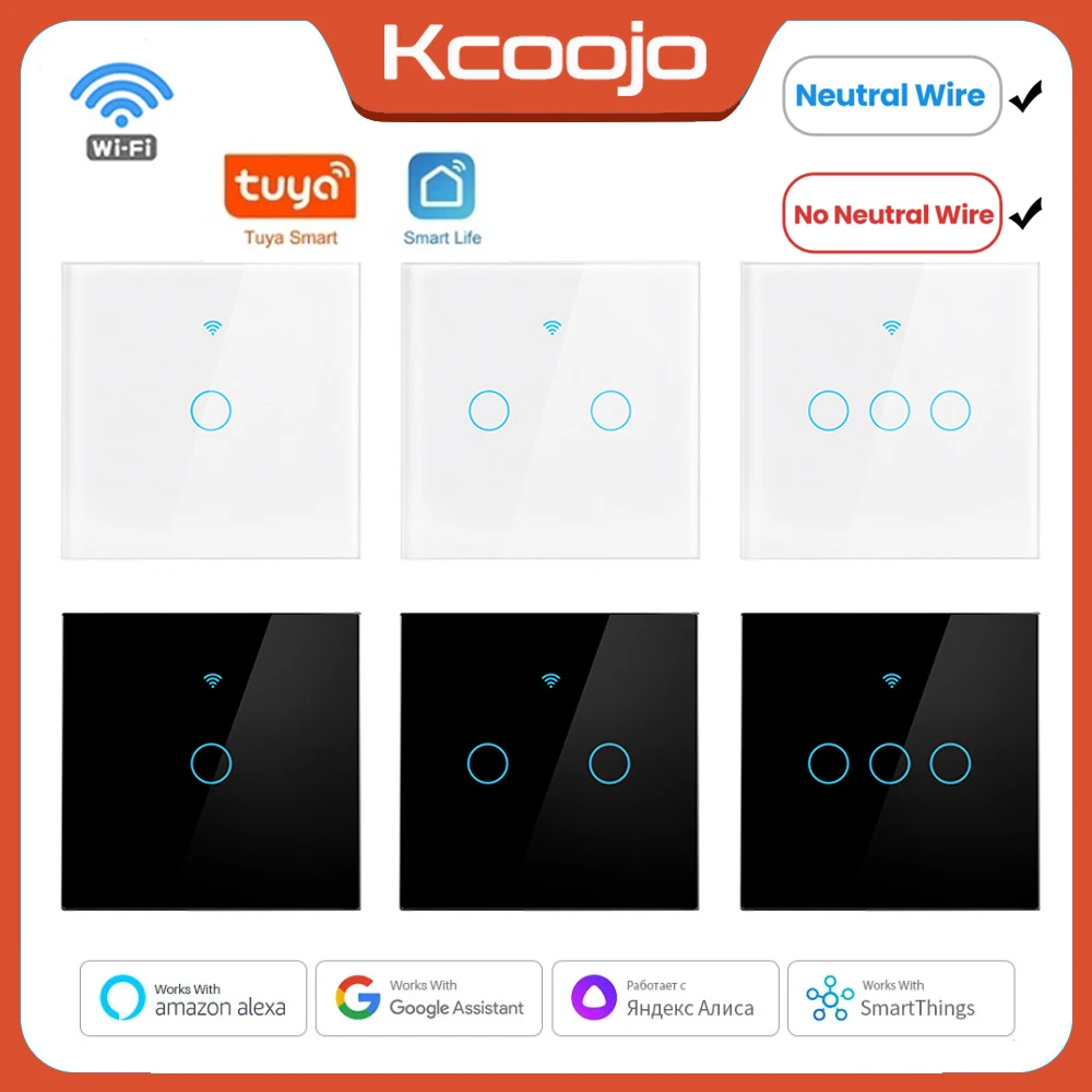 Smart Home Diy - Tuya Wifi EU Smart Switches 1/2/3/4Gang
