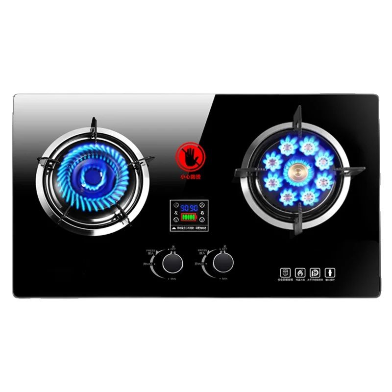 Smart Home Utensils - Gas stove with 9-hole dual burner,