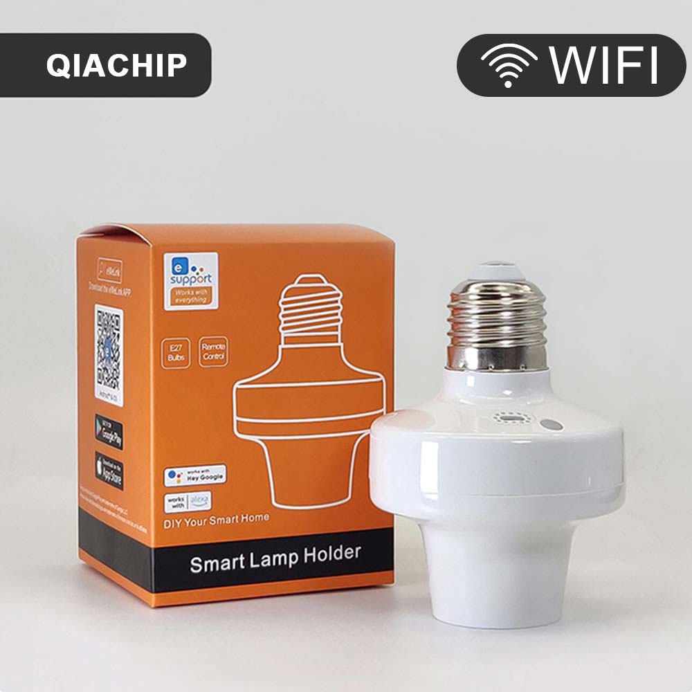 Voice Control Light Bulb - EWelink E27 Lamp Holder Remote WiFi