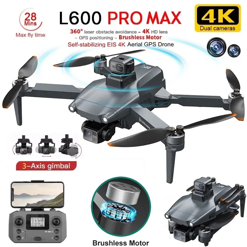 Smart Home Camera - L600 PRO MAX GPS Drone Professional