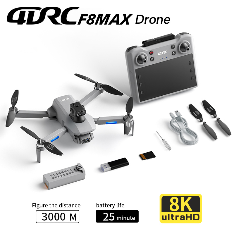 Smart Home Camera - F8 MAX GPS Drone Professional 8K