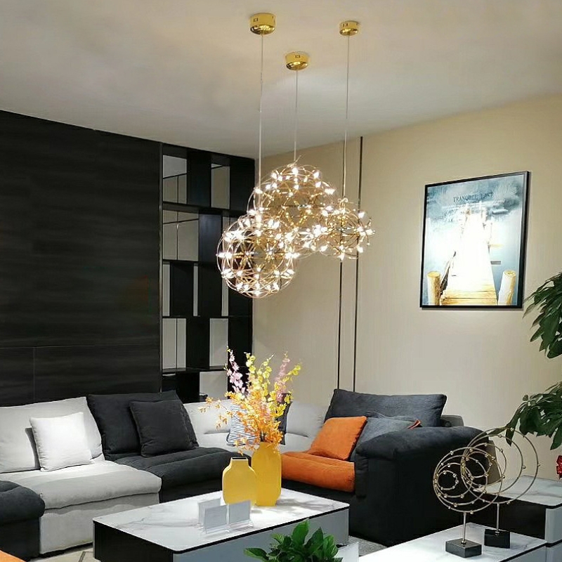 Voice Control Light Bulb - Industrial Spark Ball Pendant Light High