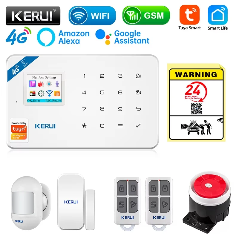 Smart Home Automation System - KERUI Security Alarm System Kit W184