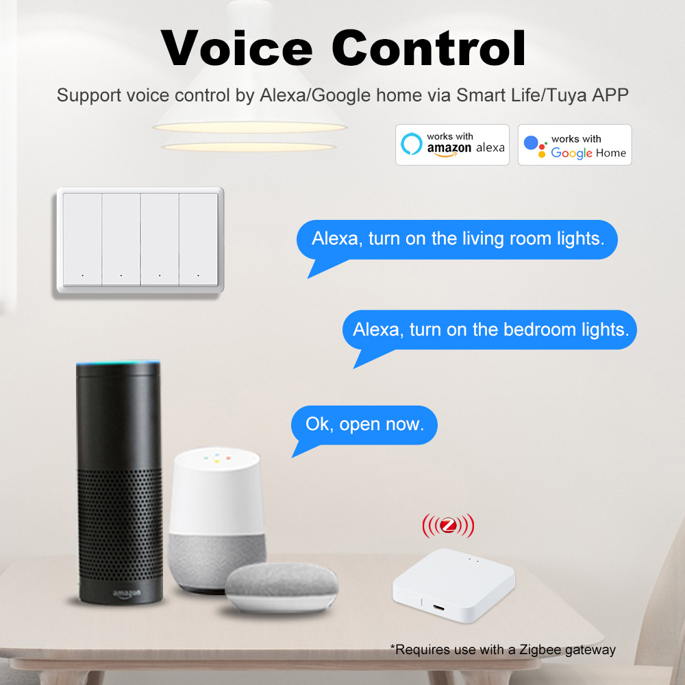 Manhot Smart zigbee Switch No  - đánh giá và giá Smart Home Switch