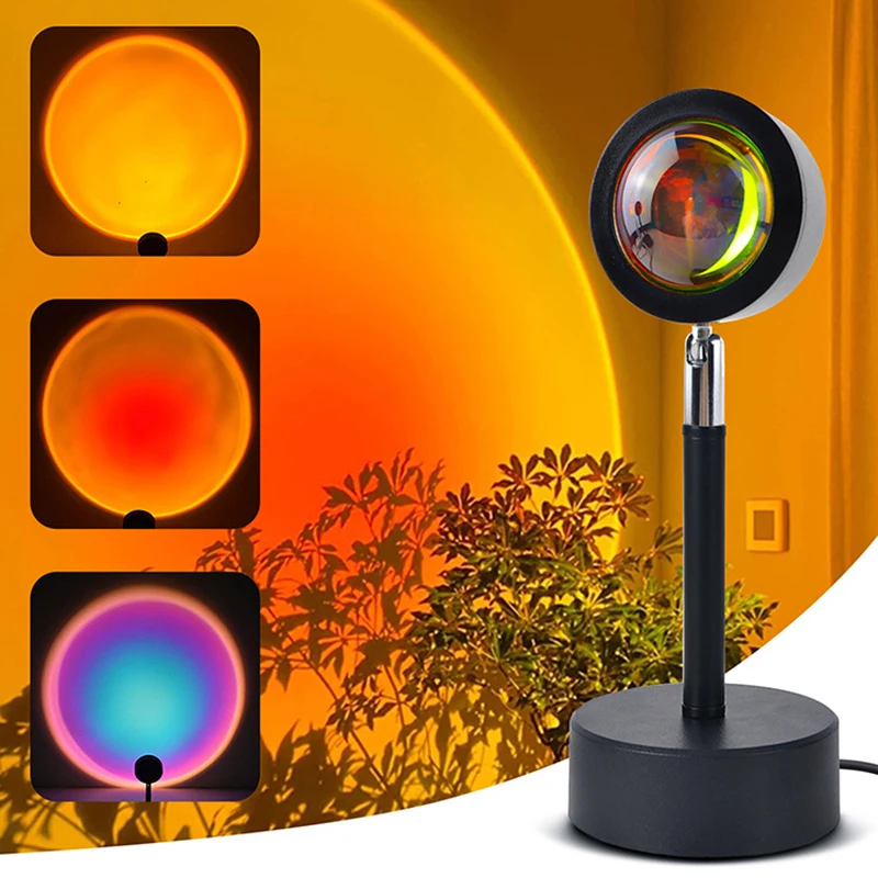Smart LED Sunset Lamp Colorful - đánh giá và giá Smart Home Sistem
