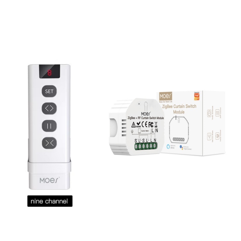 MOES ZigBee Smart RF433 Curtai - đánh giá và giá Curtain Motor