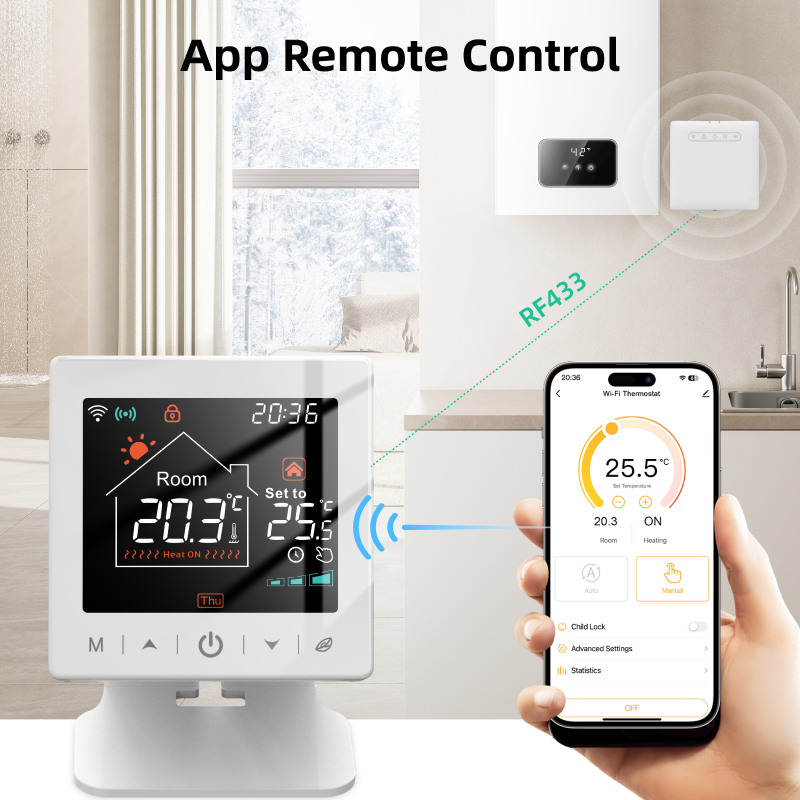 Smart home Wifi thermostat tuy - đánh giá và giá Universal Remote Smart Home