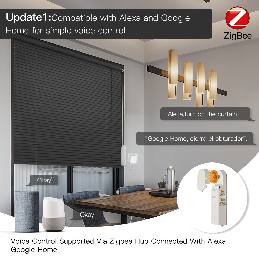 MOES ZigBee Smart DIY Motorize - đánh giá và giá Curtain Motor