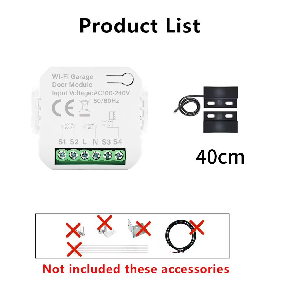 Smart Tuya WiFi Garage Door Sw - đánh giá và giá Smart Home Villa
