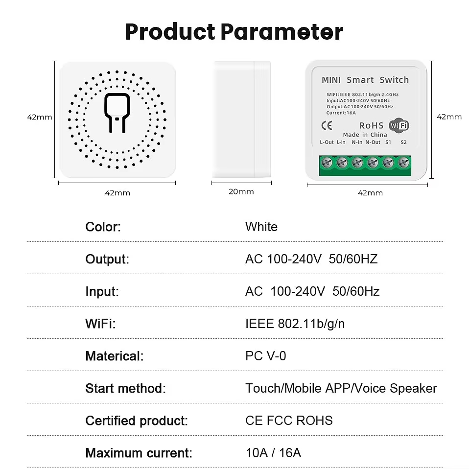 Mini 16A WiFi Switch Smart Lif - đánh giá và giá Smart Home Diy