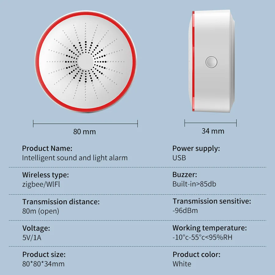 Tuya WiFi ZigBee Smart Alarm S - đánh giá và giá Smart Home Automation System