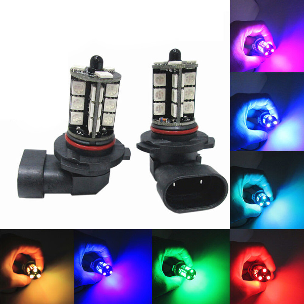2x RGB H11 H9 H8 5050 27SMD Ca - đánh giá và giá Voice Control Light Bulb