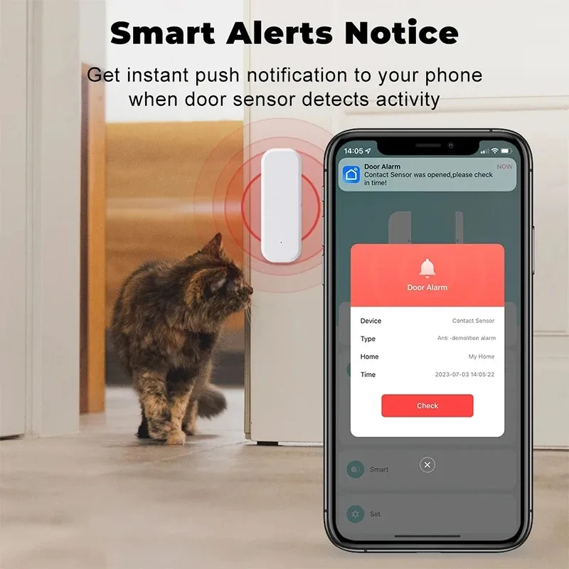 Tuya WiFi Smart Door Window Se - đánh giá và giá Smart Home Automation System
