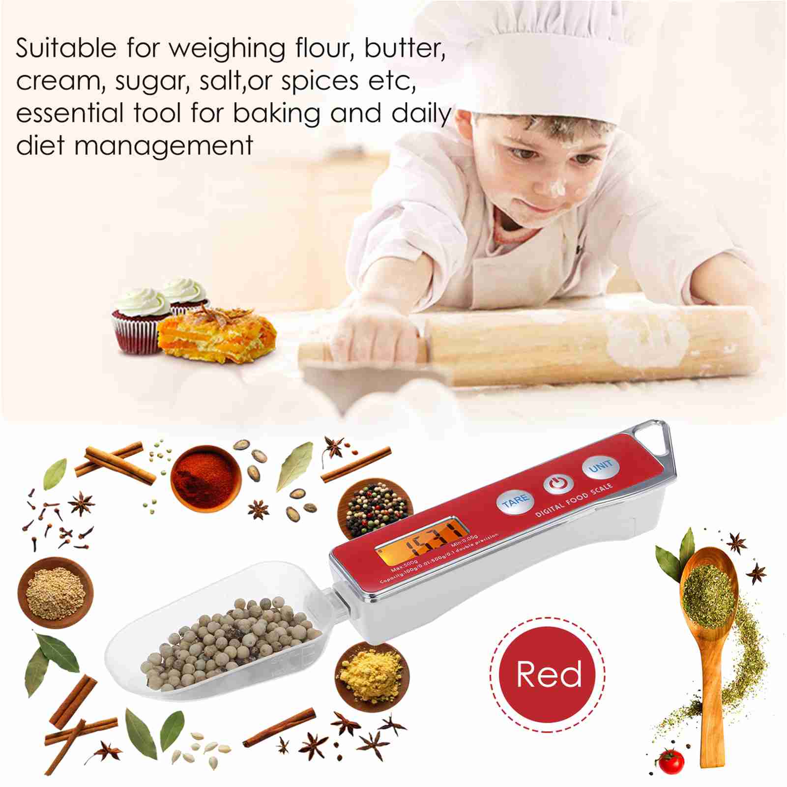 Digital Spoon Scale Electronic - đánh giá và giá Smart Home Utensils
