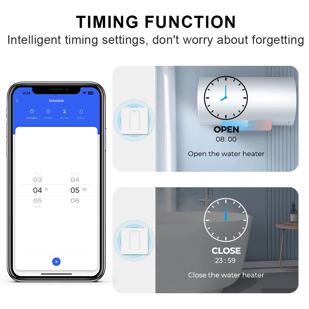 Smart Water Heater Switch/WiFi - đánh giá và giá Smart Home Sistem