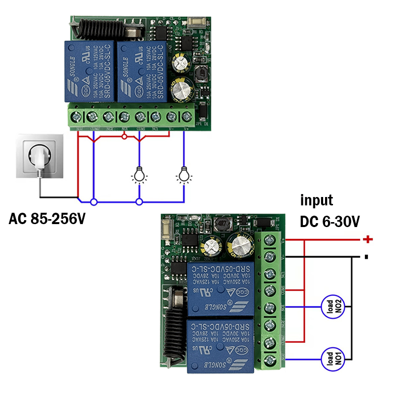 DC 12V 24V AC 220V RF433 2CH M - đánh giá và giá Curtain Motor