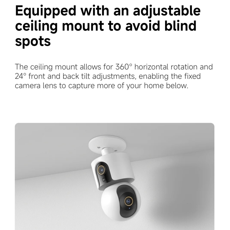 Xiaomi Smart Camera C500 Dual  - đánh giá và giá Smart Home Xiaomi Devices