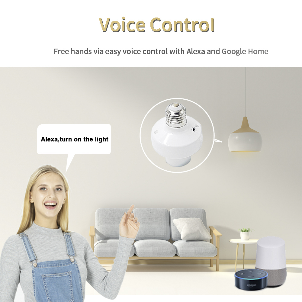 EWelink E27 Lamp Holder Remote - đánh giá và giá Voice Control Light Bulb