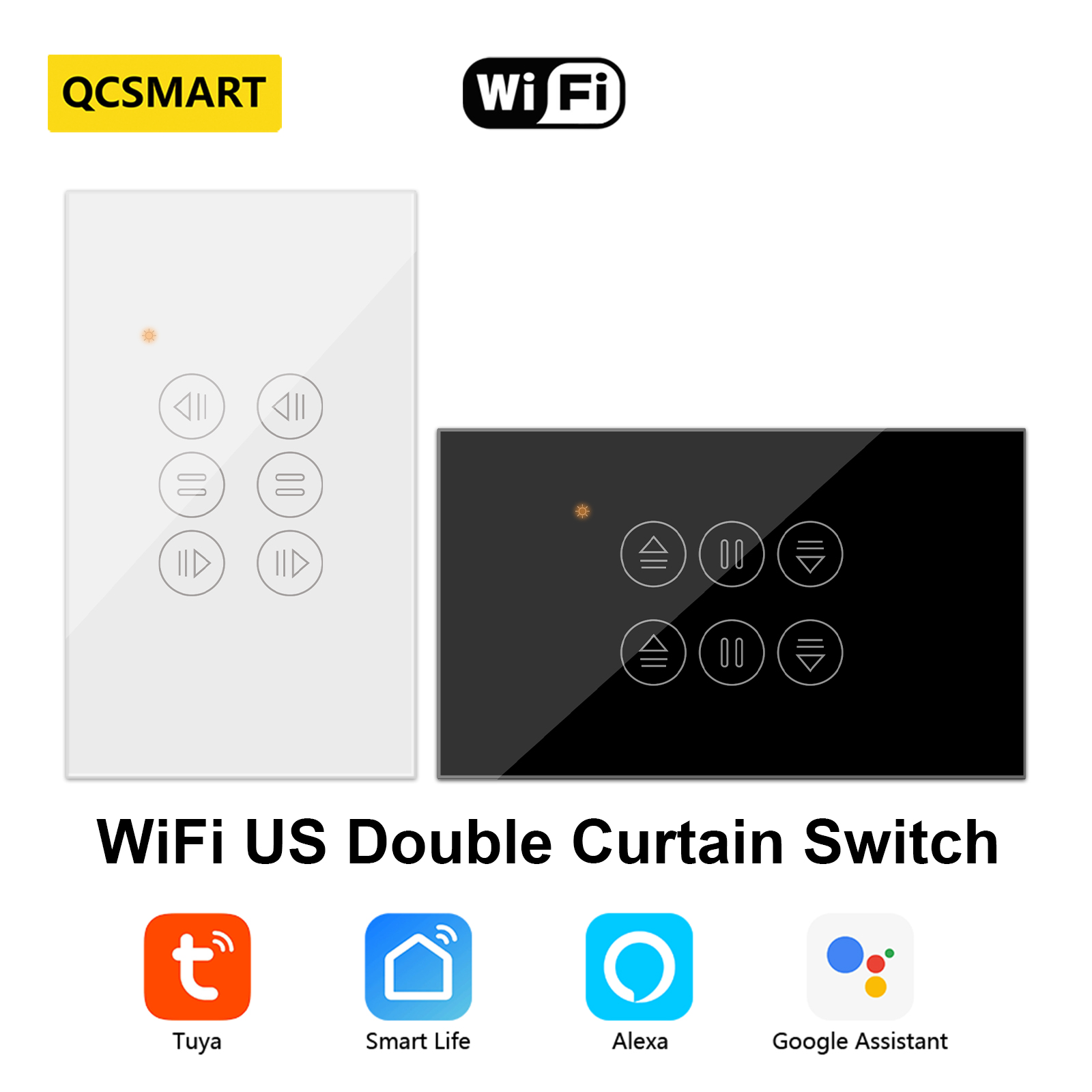 QCSMART WiFi Double Curtain US - đánh giá và giá Universal Remote Smart Home
