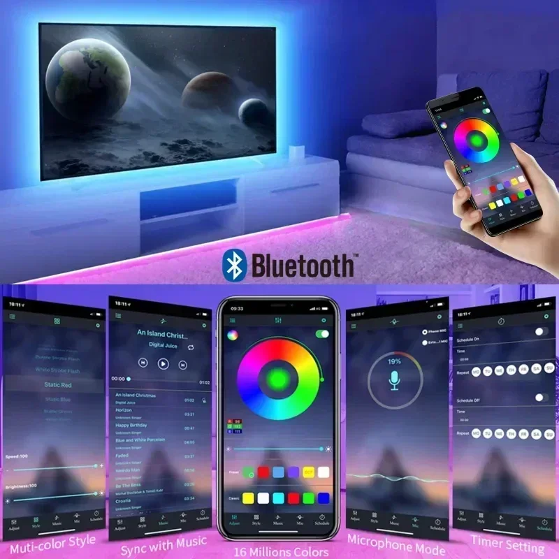 Smart RGB LED Gaming Light Str - đánh giá và giá Voice Control Light Bulb