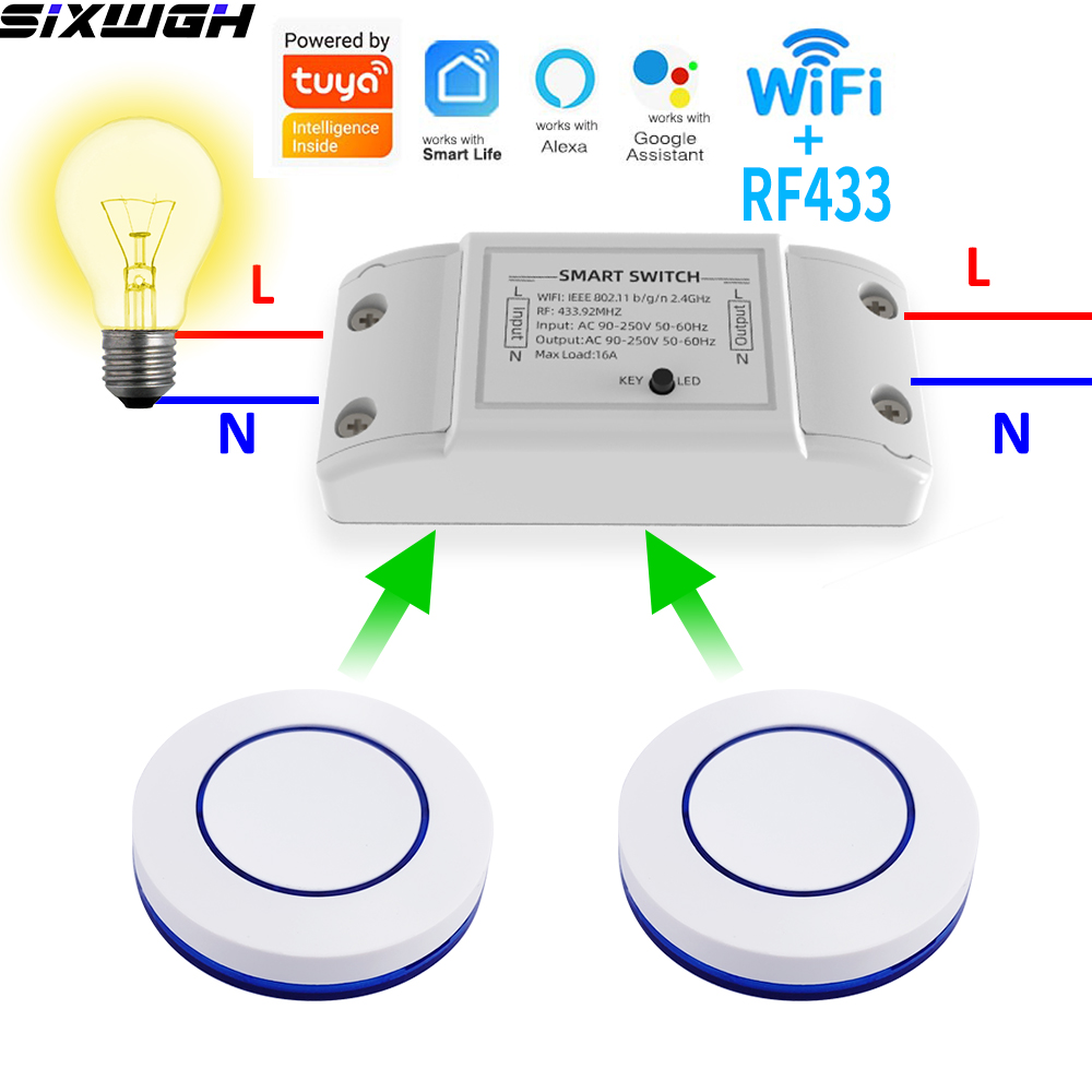 16A WiFi Tuya Smart Switch Wir - đánh giá và giá Smart Home Sistem
