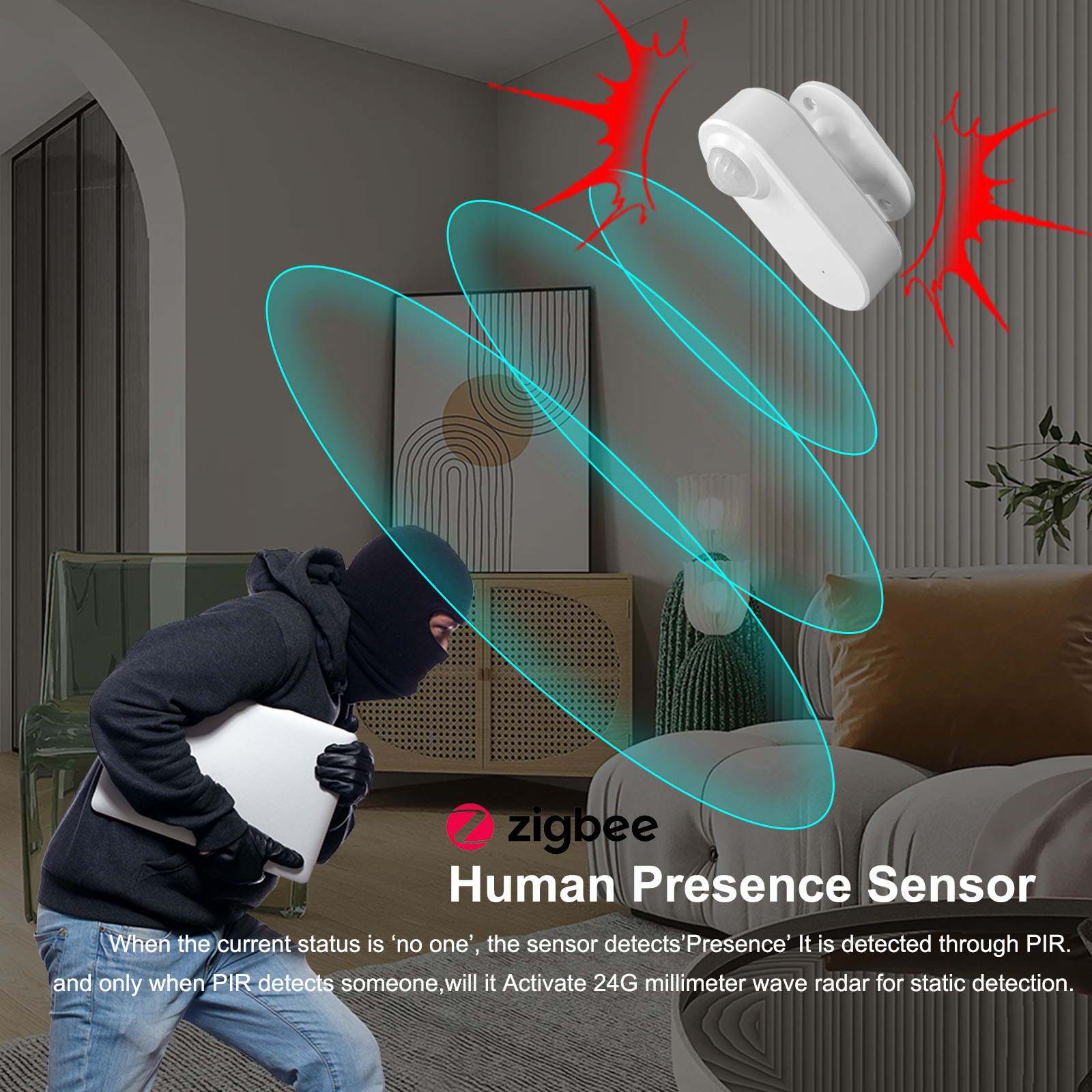 Tuya Human Presence Sensor Sma - đánh giá và giá Smart Home Sistem