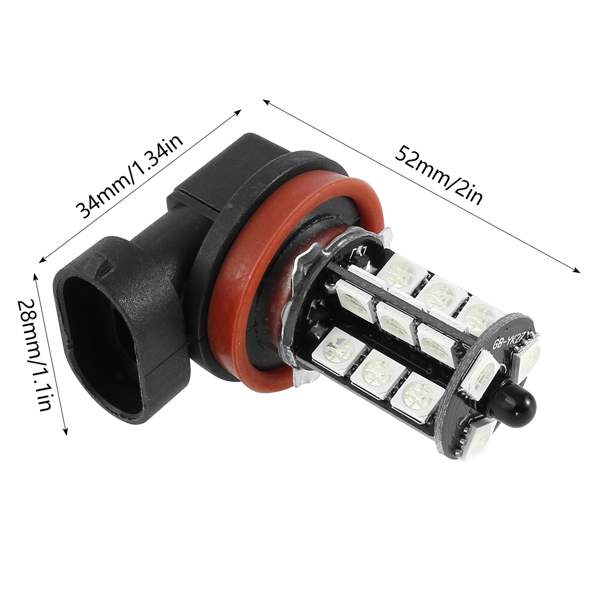 2PCS 27 LED Car Fog Lights H8/ - đánh giá và giá Voice Control Light Bulb