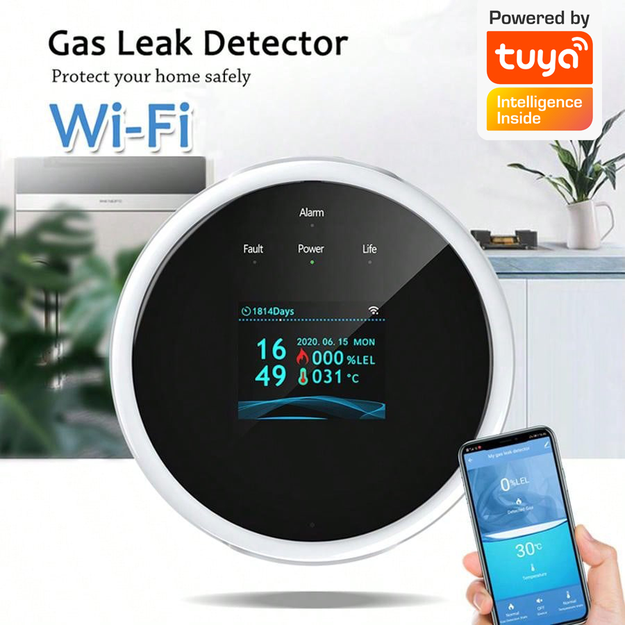 2.4G WiFi Gas Alarm Sensor Com - đánh giá và giá Smart Home Automation System
