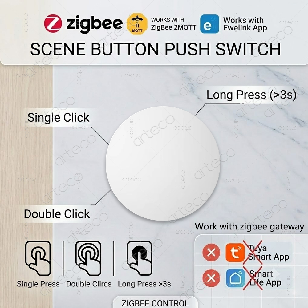 Zigbee Button Scene Switch Wir - đánh giá và giá Smart Home Villa