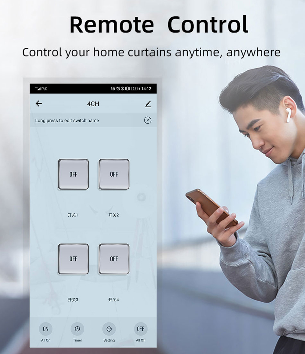 Tuya 4CH Zigbee Switch Relay M - đánh giá và giá Smart Home Switch