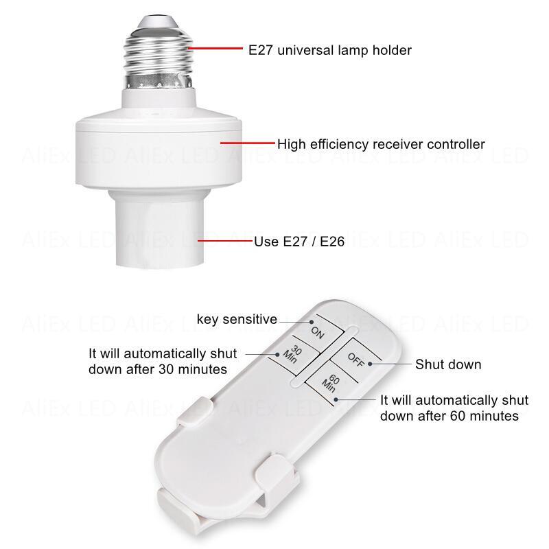 Wireless E27 Led Bulb Holder A - đánh giá và giá Voice Control Light Bulb