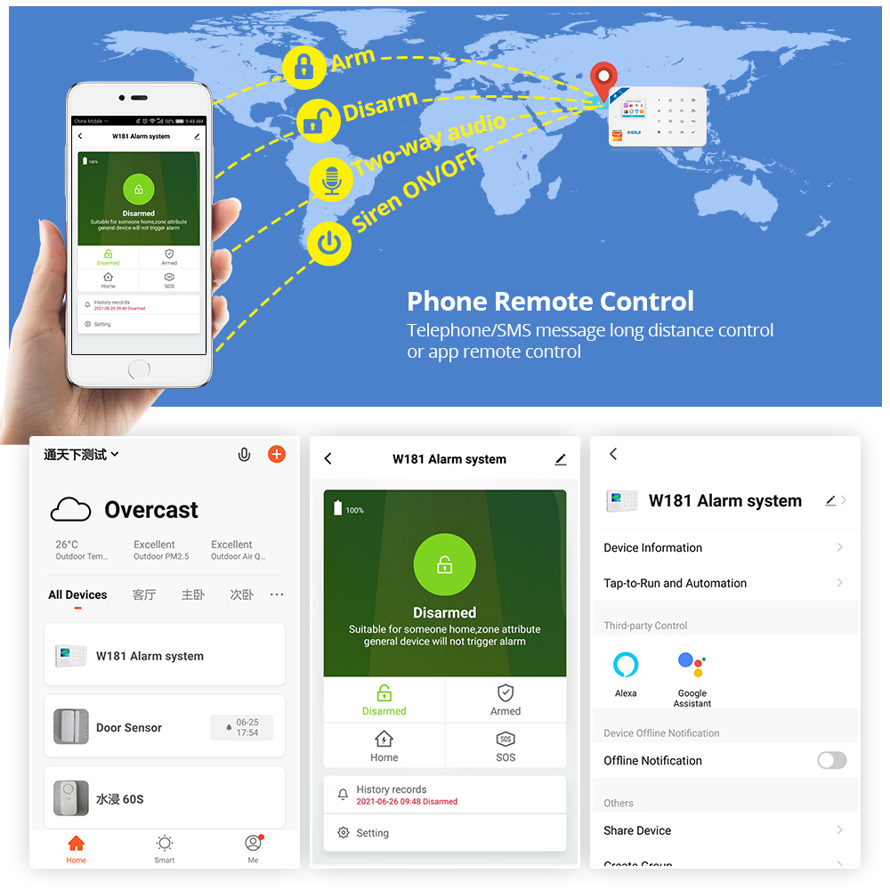 KERUI Security Alarm System Ki - đánh giá và giá Smart Home Automation System