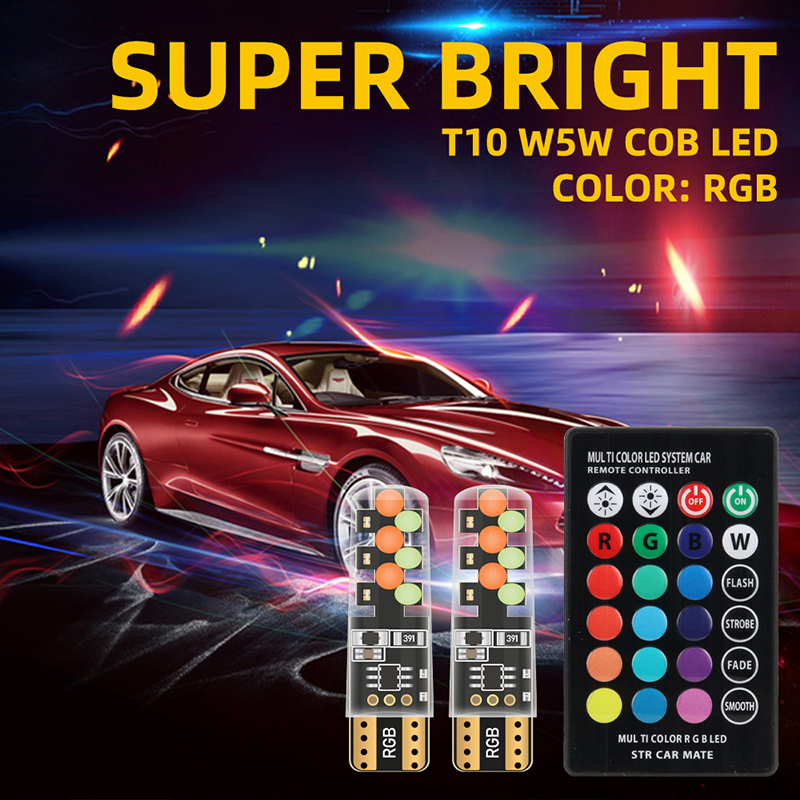 1set T10 W5w RGB LED Bulb Remo - đánh giá và giá Voice Control Light Bulb
