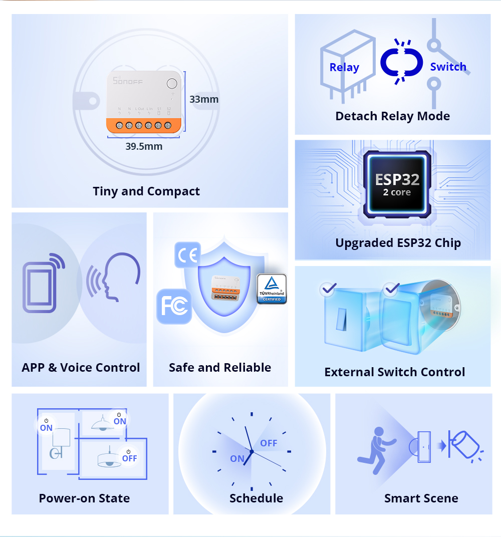 Sonoff Mini R4 Extreme Wifi Sm - đánh giá và giá Smart Home Sistem