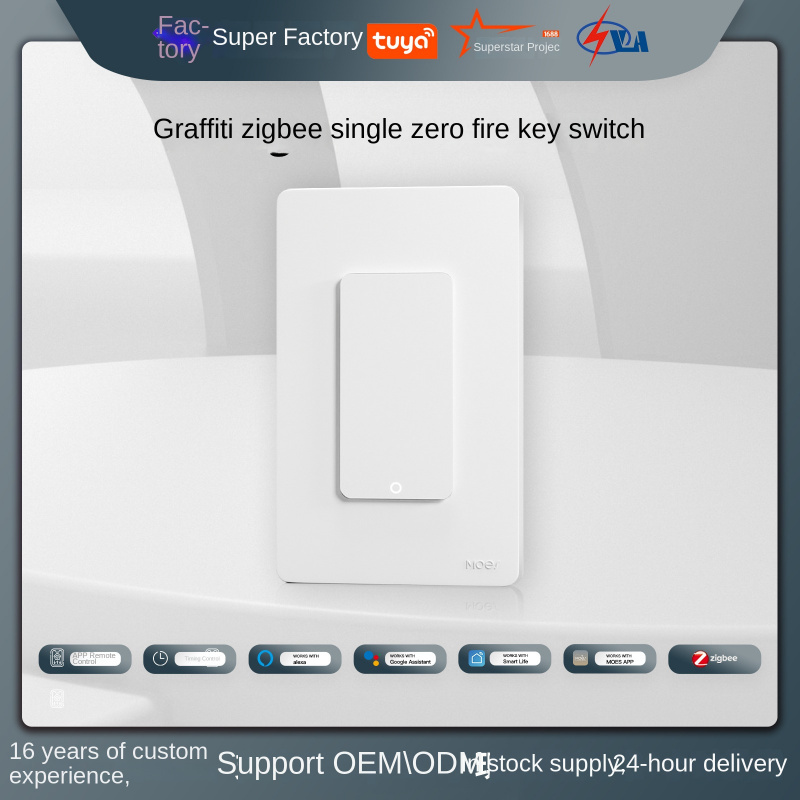 Tuya smart ZigBee button switc - đánh giá và giá Smart Home Switch
